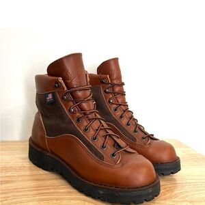 Danner Women's Brown and Tan Lace Up Boots
